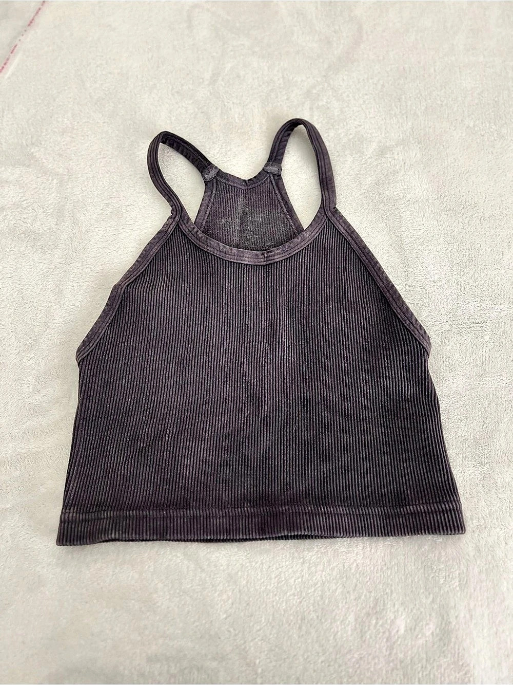 Free People Happiness Run Crop Top Gray